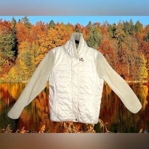 VINTAGE Ralph Lauren Sherpa Teddy Jacket Cream Windbreaker Women's medium/Large